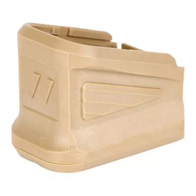 ZEV Technologies Polymer Base Pad +5 | Flat Dark Earth | For Glock 17 | BPAD-G17-5-FDE